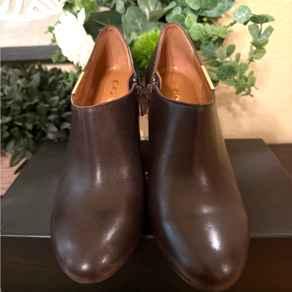 Coach Dark Brown Ankle Booties - Picture 5 of 9